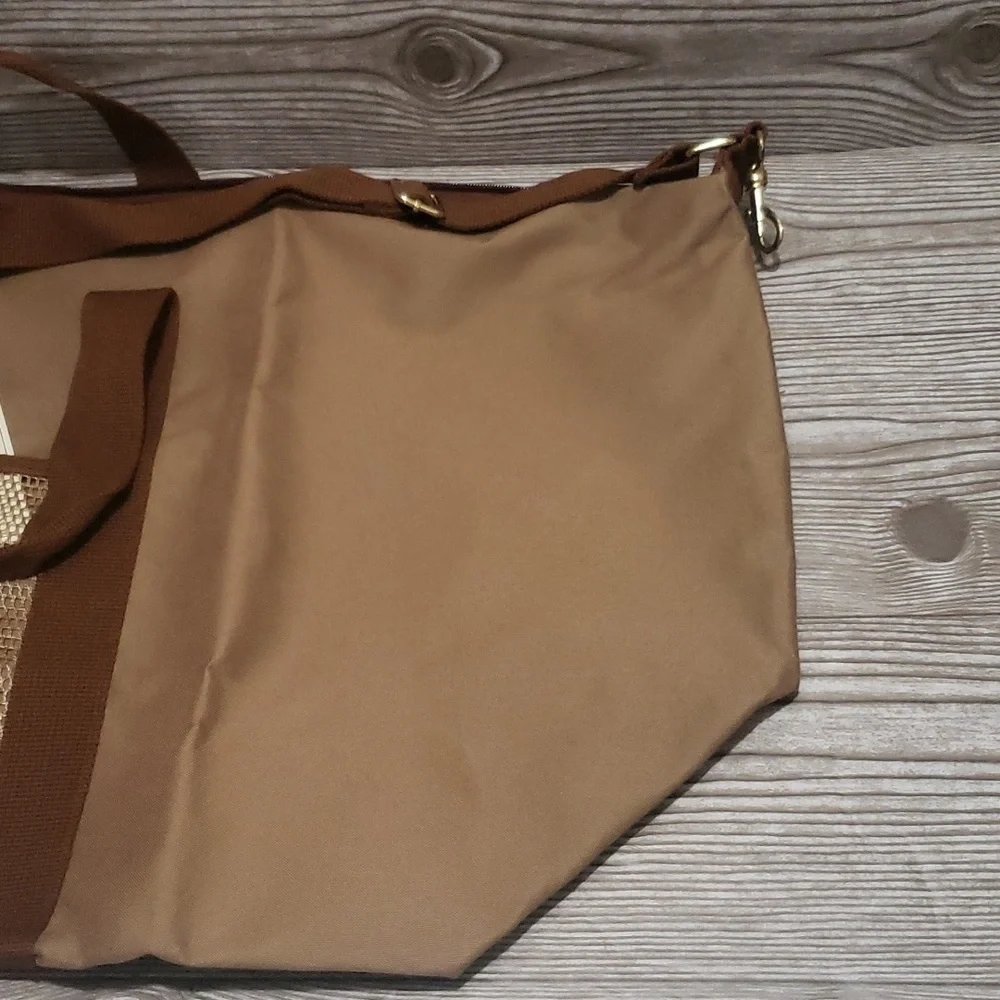 Ralph Lauren tan canvas new travel unisex big bag